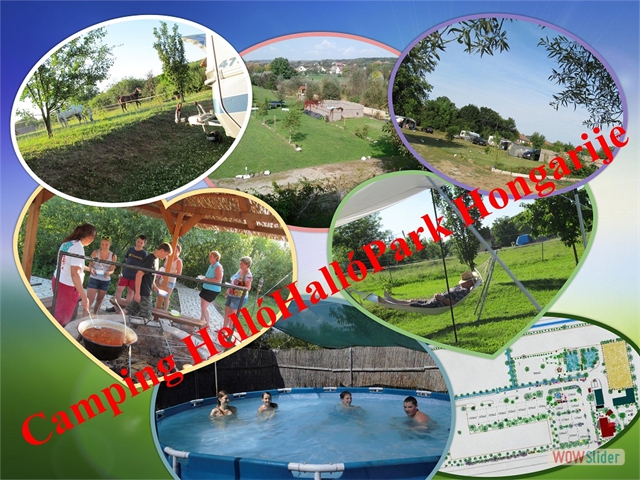 01 Camping collage  HelloHalloPark Hongarije