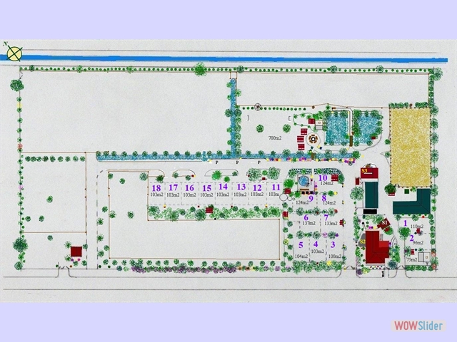 02 Plattegrond HelloHalloPark met pleknummers en sanitair