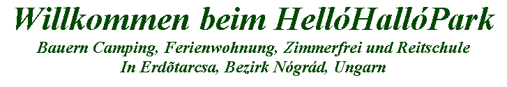 Bauern camping zimmerfrei, HelloHalloPark ungarn camping und reitschule reiten